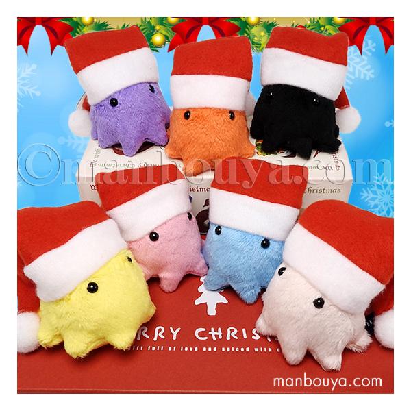 深海生物メンダコの携帯ストラップ。サタクロースの帽子をかぶった、クリスマスバージョンです。デフォルメされたデザインがとてもかわいい、A-SHOWさんの「しんかいさんシリーズ」頭にはストラップが付いているので、帽子に切れ込みを入れて紐を出せば...