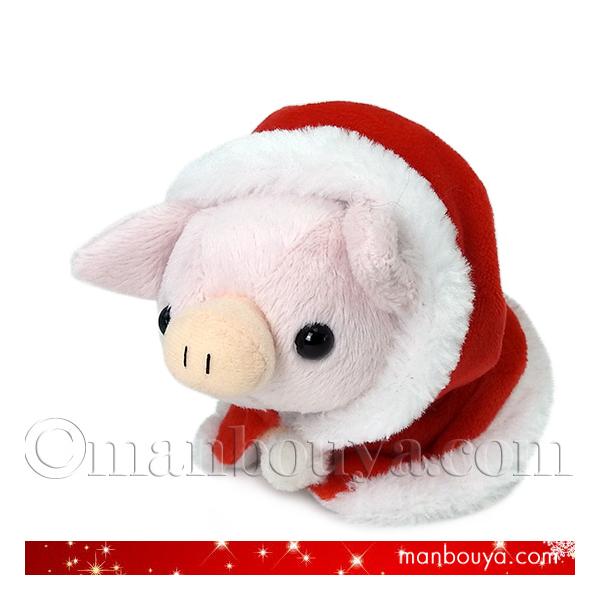 クリスマス ぬいぐるみ ブタ Little Beans リトルビーンズ ぶた サンタ