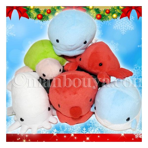 クリスマス 海の動物 ぬいぐるみ セット A-SHOW ムニュマムM カメ