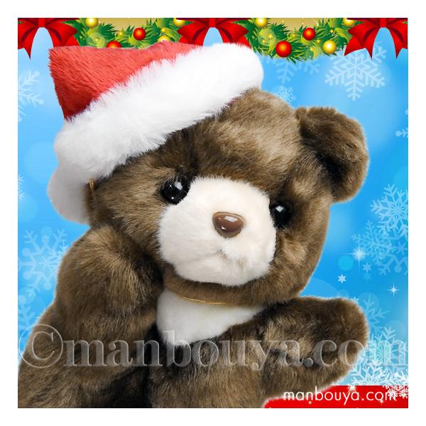 トールペイント作品　サンタ帽のクマの置物 トールペイント作品 サンタ帽のクマの置物