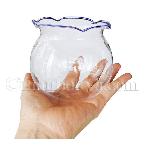 金魚鉢 ガラス おしゃれ インテリア雑貨 かわいい 小型 直径95mm ブルー まんぼう屋ドットコム Buyee 日本代购平台 产品购物网站大全 Buyee一站式代购 Bot Online