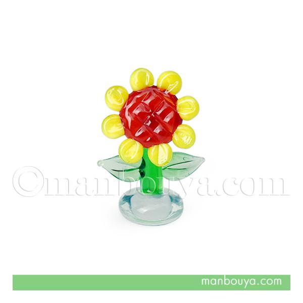 ミニチュア ガラス細工 花 植物 ディスプレイ用品 グラススクエア