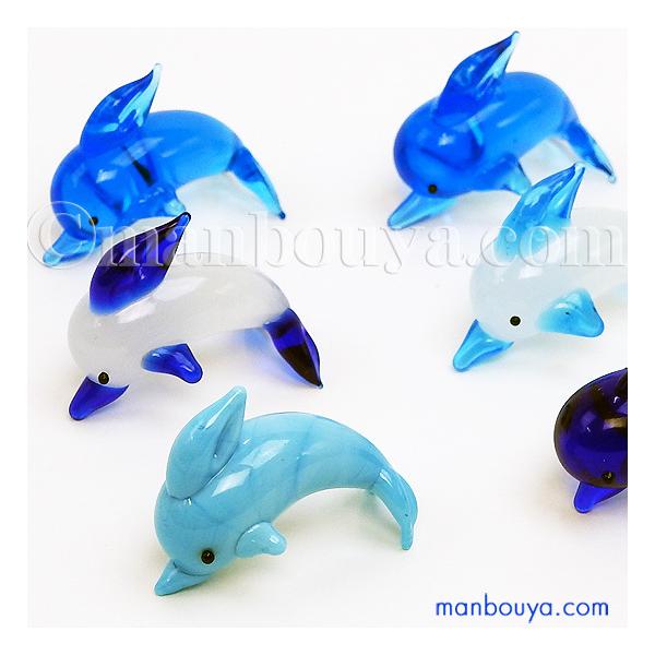 イルカ グッズ ミニチュア ガラス細工 セット ンテリア雑貨 海の生き物