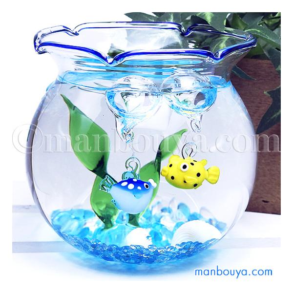 ガラス細工 ミニチュア 魚 浮き玉 プレゼント 水族館 お土産 浮き球