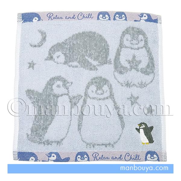 ペンギン グッズ 雑貨 ミニタオル 25×25cm シュガーフェイス ハンカチ