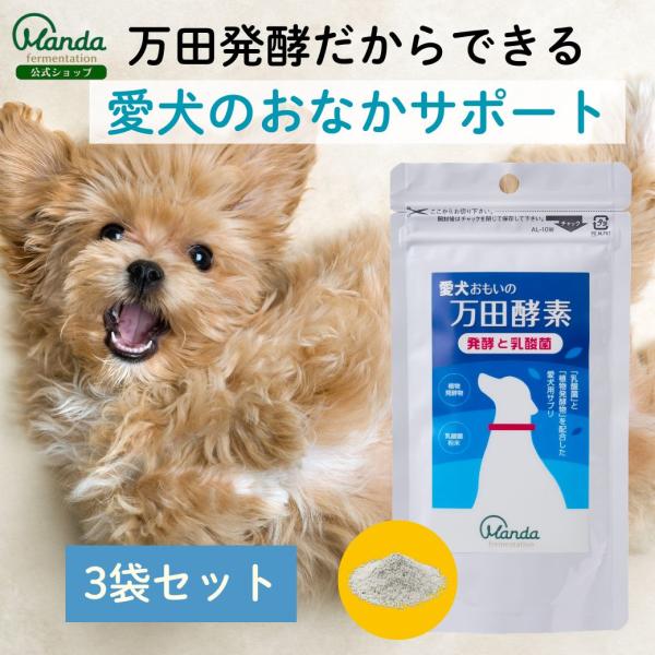 犬 乳酸菌 サプリ 公式 愛犬おもいの万田酵素 発酵と乳酸菌 サプリメント 保存料不使用 万田発酵 粒 イヌ ペット 腸内の健康をサポート