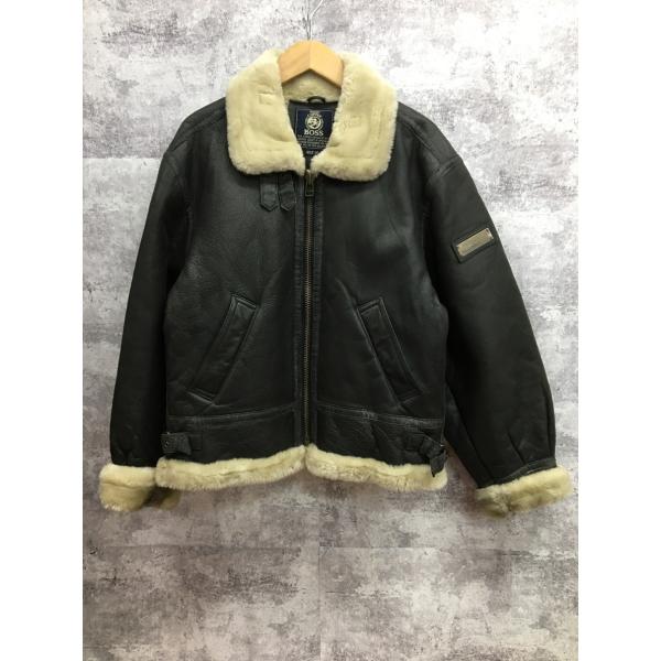 BOSS ボス ボスジャン B-3 フェイクムートン レザージャケット【4235