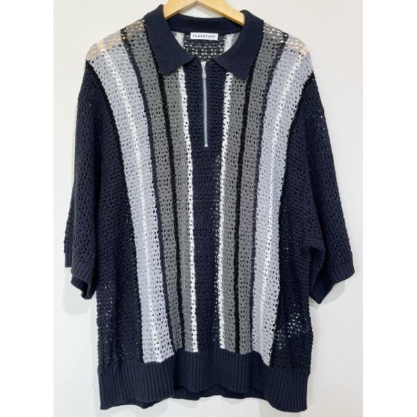 FLAGSTUFF(フラグスタフ) FS1476  STRIPE S/S H/Z SUMMER SWEATER 24SS 半袖ニット【A31502-007】 FLAGSTUFF(フラグスタフ) FS1476 STRIPE S/S H/Z SUMMER SWEATER 24SS