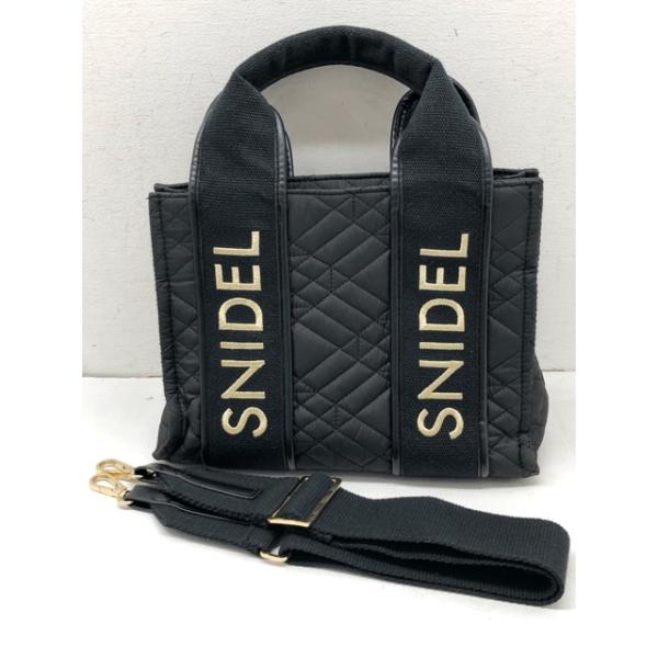 SNIDEL(スナイデル) キルティング ロゴ ショルダーバッグ トートバッグ 2way バッグ / SWGB225616 【C1870-007】 SNIDEL（スナイデル） キルティング ロゴ ショルダーバッグ トート
