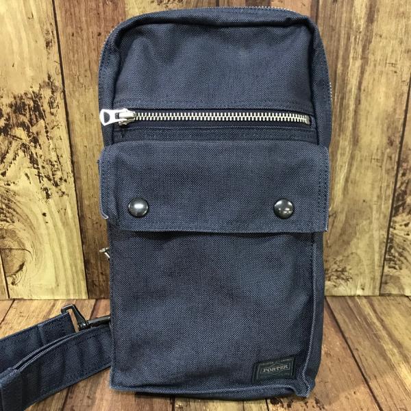 PORTER SMOKY ポーター スモーキー ボディバッグ ネイビー【F0414-004】 PORTER SMOKY ポーター スモーキー ボディバッグ ネイビー【F0414-004