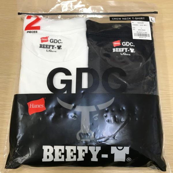 GDC HANES × GDC 2P BEEFY-T ヘインズ × ジーディーシー Tシャツ