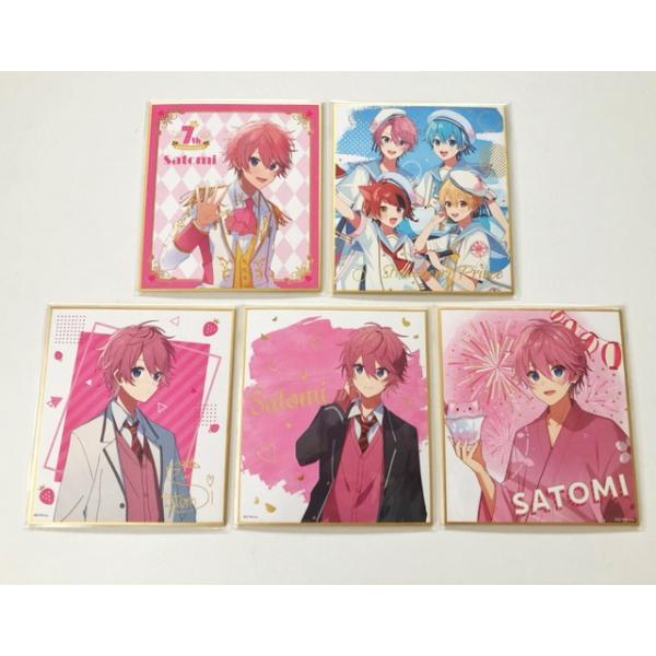 すとぷり さとみくん ミニ色紙 5枚セット【I0087-007】145 : 万代書店