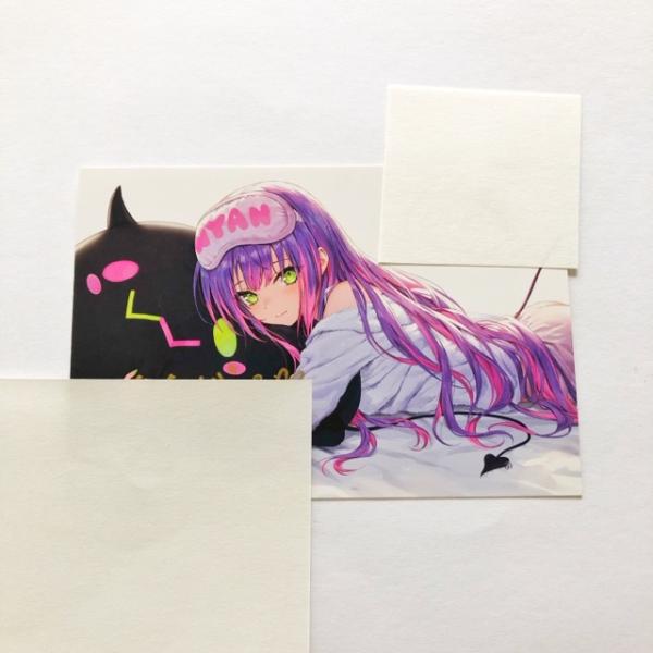 ホロライブ 常闇トワ 誕生日記念2021直筆メッセージ&箔押し複製サイン