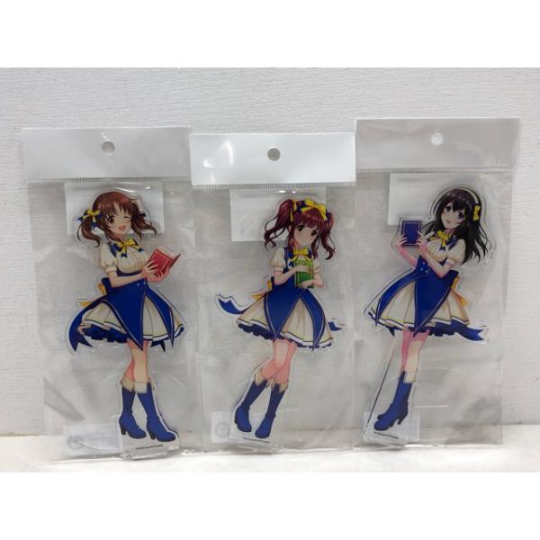 未開封★アイドルマスター シンデレラガールズ×ブックオフ アクリルスタンド 緒方智絵里 鷺沢文香 十時愛梨 全3種類【P1936-008】080