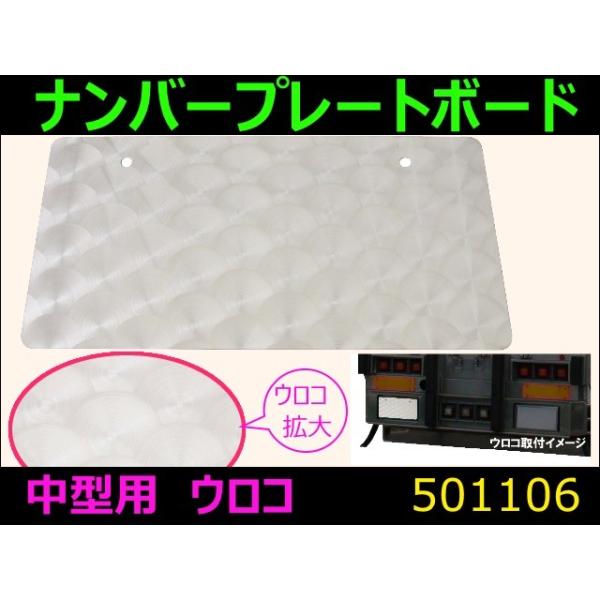 ジェットイノウエ ナンバープレートボード 中型用 ウロコ 自動車パーツ