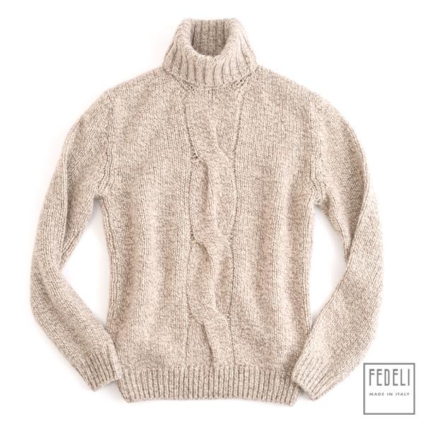 FEDELI（フェデリ） フェデーリ ・カシミヤ ローゲージタートルニット