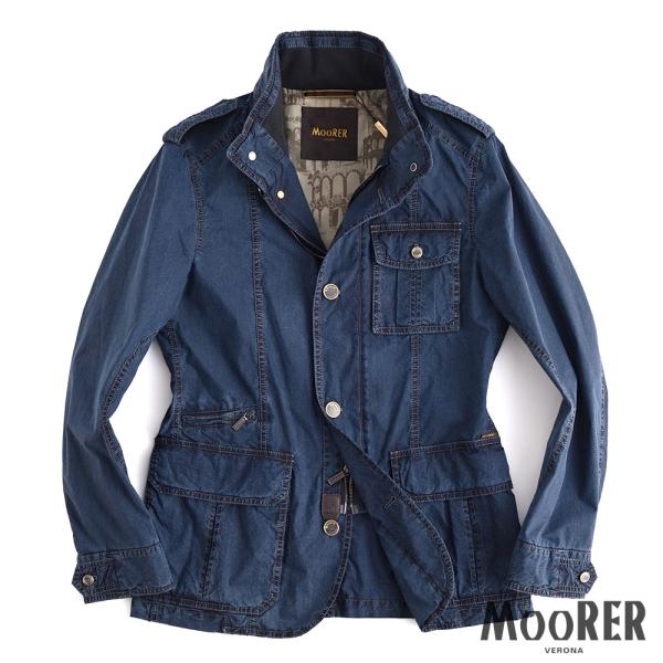 MOORER ムーレー ・ウォッシュドインディゴ M65ジャケット ・art 