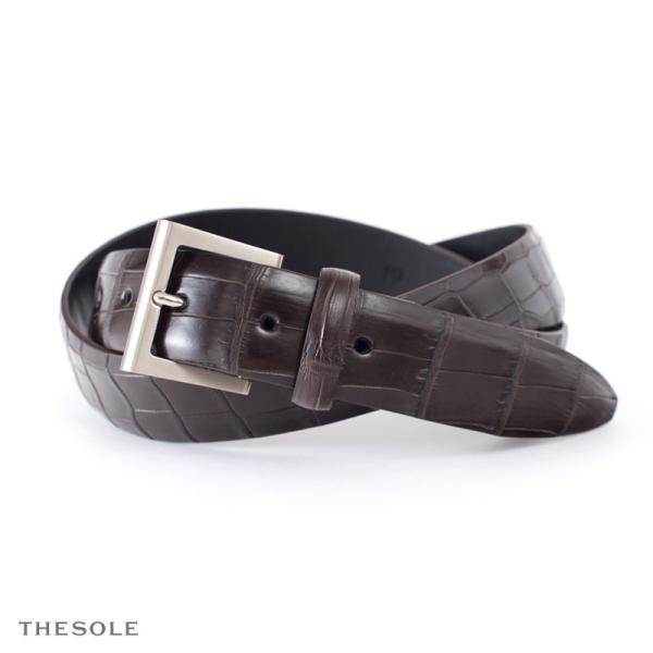 THE SOLE ザ ソール / クロコダイル ベルト CLASSIC DRESS CROCODILE 