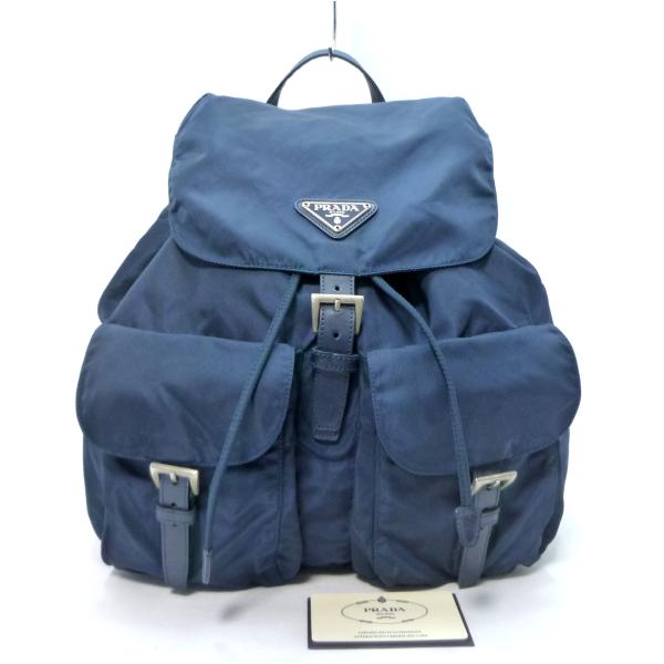 r*u様 プラダ　PRADA　b2811f vela　リュック　パックバッグ　ナ PRADA プラダ VELA ヴェラ バックパック リュック B2811F ブルー