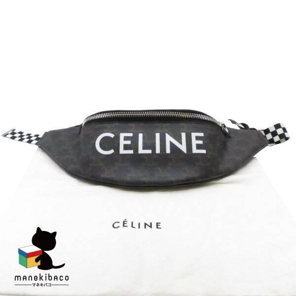 CELINE セリーヌ トリオンフ ボディバッグ PVC ブラック