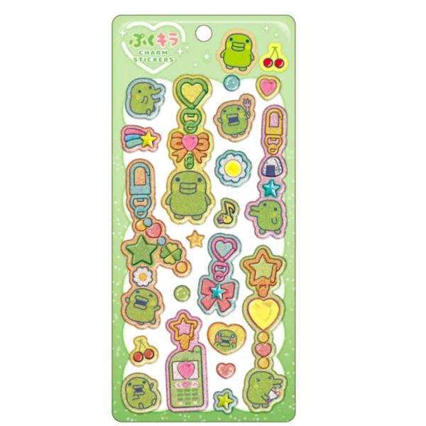 クラックス　たまごっち　ぷくキラチャームステッカー　くちばっち　137739