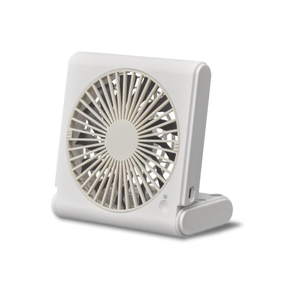 ドウシシャ スリムコンパクトファン マルチ ホワイト マグネット付 FSA109UWH 扇風機 2way 卓上 デスクファン 壁掛け USB 電池 静音 軽量 ポータブル 小型扇風機