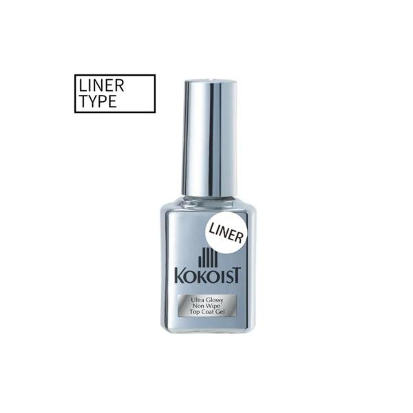 ココイスト ノンワイプ KOKOIST ウルトラグロッシーノンワイプトップコートジェル LINER 15ml ジェルネイル トップコート クリアジェル トップジェル