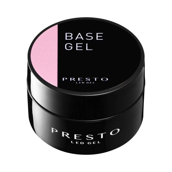 プレスト PRESTO ベースジェル 8g ジェルネイル  クリア ソフトジェル ソークオフ可 密着 下地 リフト防止 長持ち プロ用 セルフネイル対応