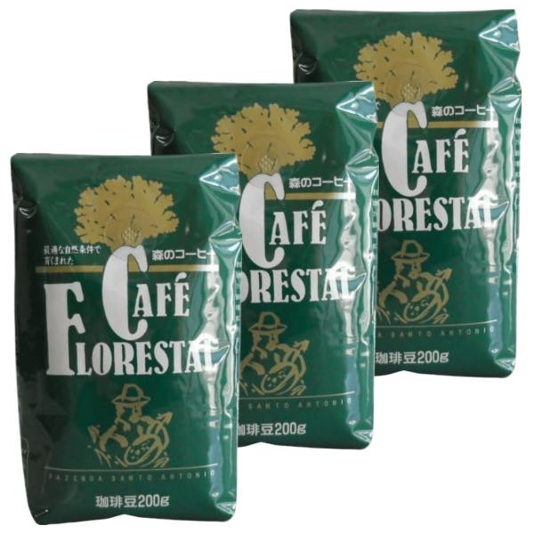 カフェーパウリスタ 森のコーヒー 豆 200g 3袋 日東珈琲  レギュラーコーヒー コーヒー 豆 美味しい
