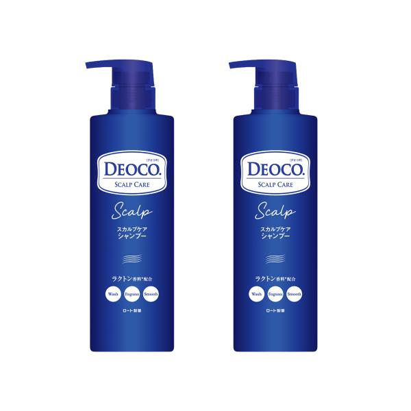 デオコ スカルプケアシャンプー 本体 450ml 2個 スウィートフローラルの香り ラクトン香料配合 女性用 シャンプー 頭皮ケア 皮脂汚れ 洗浄