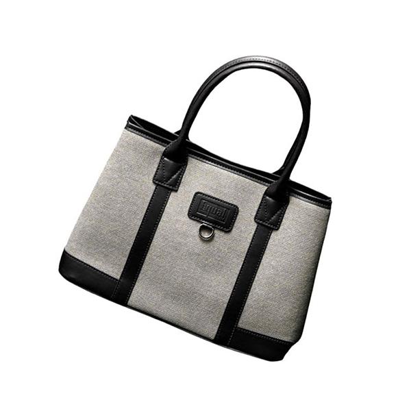 ジュンコ コシノ イコール エルガリー手提げバッグ 20×39×12.5cm マグネット開閉式 ブラック K60616114