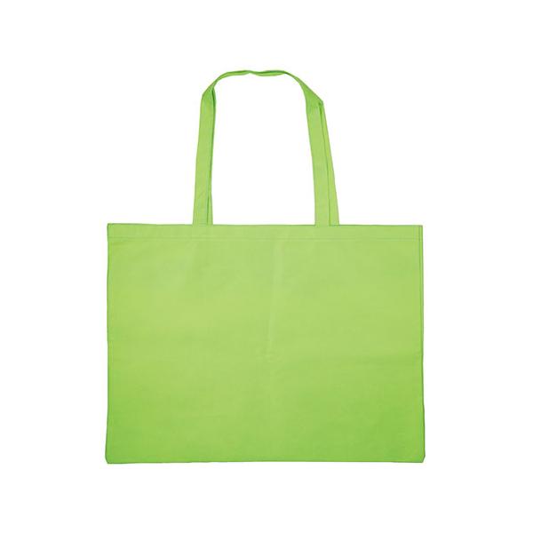 ARTEC カラー不織布バッグ 大(63×46cm) 黄緑軽くて丈夫な肩掛けできる ATC11319