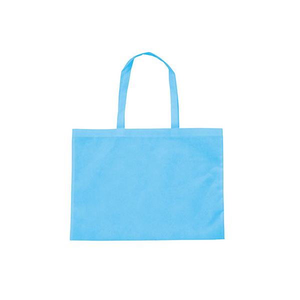ARTEC カラー不織布バッグ 5cmマチ付き 大(62×45cm) 水色軽くて丈夫な肩掛けできる 5cmマチ付き ATC11382