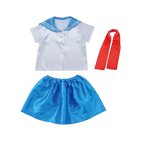 ARTEC キッズコスプレ衣装 セーラー服 ブルー×レッド ハロウィンやイベントで大活躍 ATC19272