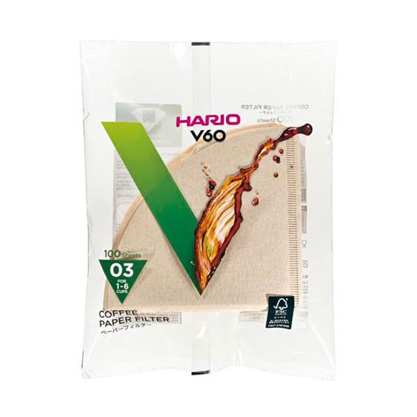 〔5セット〕 HARIO V60用ペーパーフィルター03M 1〜6杯用 100枚入 VCF-03-100MX5