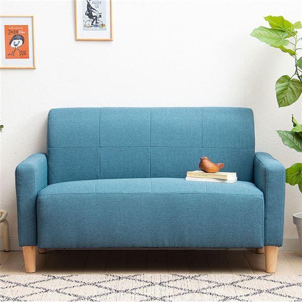コンパクトソファー ローソファー 2人掛け ネイビー 約113 62 68cm 肘付き 脚付き Mini 組立品 リビング Ds 満華樓 まんげろう 通販 Yahoo ショッピング