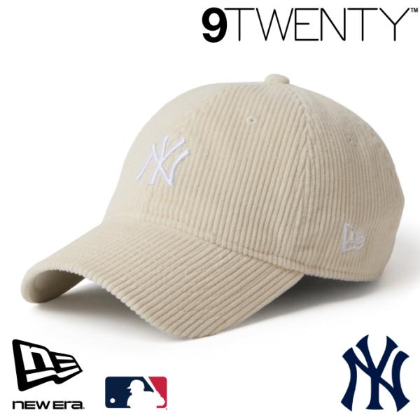 ニューエラ NY ローキャップ 9TWENTY NEWERA MLB Corduroy コーデュロイ ニューヨーク・ヤンキース アイボリー 15137244