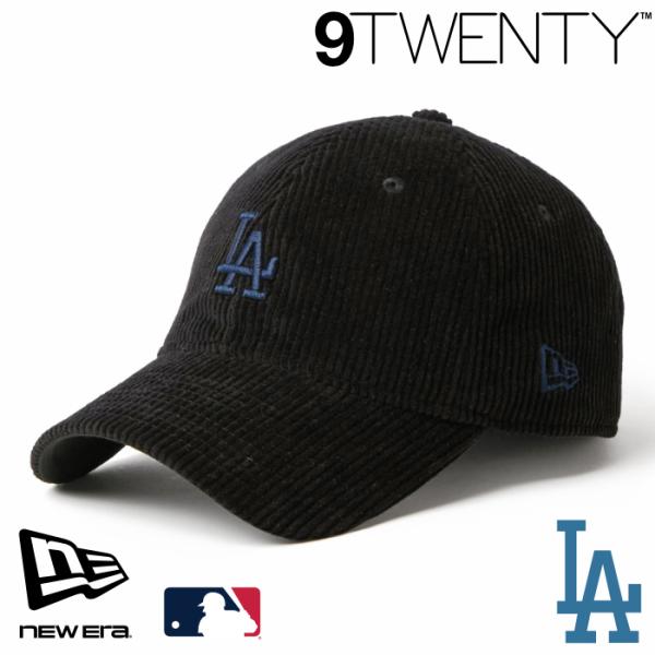 ニューエラ LA ローキャップ 9TWENTY NEWERA MLB Corduroy コーデュロイ ロサンゼルス・ドジャース ブラック 15137282