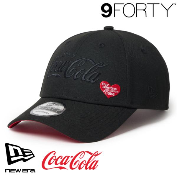 ニューエラ キャップ 9FORTY NEWERA Coca-Cola designed by Kosuke Kawamura コカ・コーラ ブラック 15156410