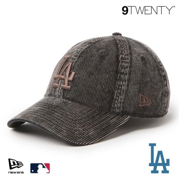 ニューエラ LA ローキャップ 9TWENTY NEWERA MLB Faded Corduroy コーデュロイ ロサンゼルス・ドジャース ブラック 15137278 アジャスター