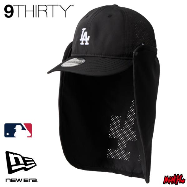 ニューエラ アウトドア LA キャップ NEWERA MLB 9THIRTY クロスストラップ サンシェード PROLIGHT ロサンゼルス・ドジャース ブラック