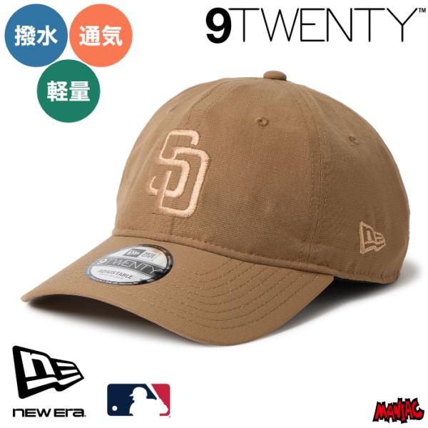 ニューエラ SD ローキャップ 9TWENTY NEWERA ベルクロストラップ Tech Air MLB サンディエゴ・パドレス カーキ 14774418 アウトドア