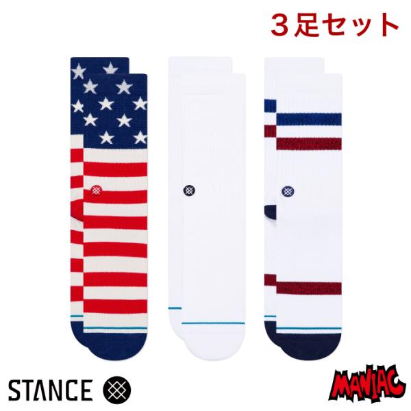 Amazon | [スタンス] ソックス BOARDWALK 3 PACK メンズ MULTI