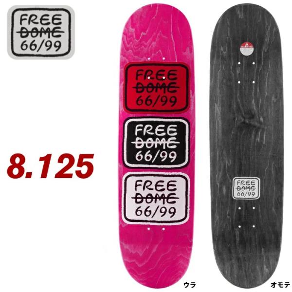 FREE DOME 8.125 スケートボードデッキ maniac_freedome-dk-66-81-t2