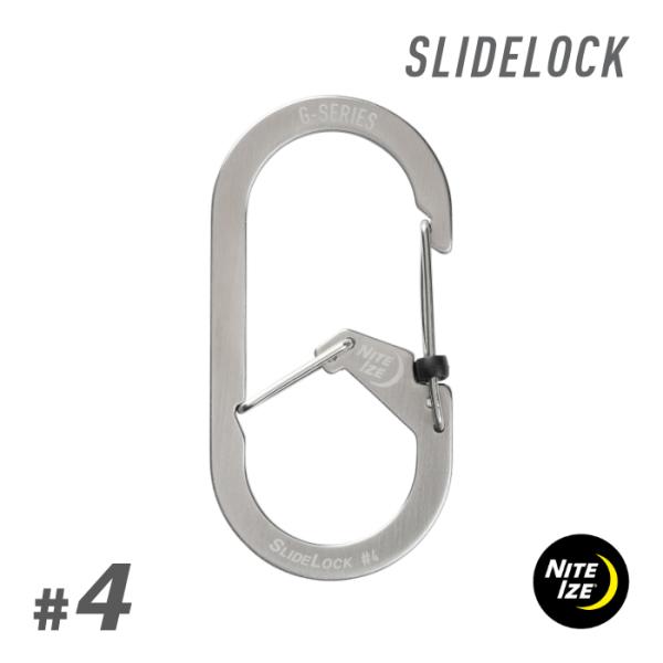 NITEIZE ナイトアイズ Gカラビナースライドロック ＃４ G-SERIES SLIDELOCK 鍵 まとめる カラビナ