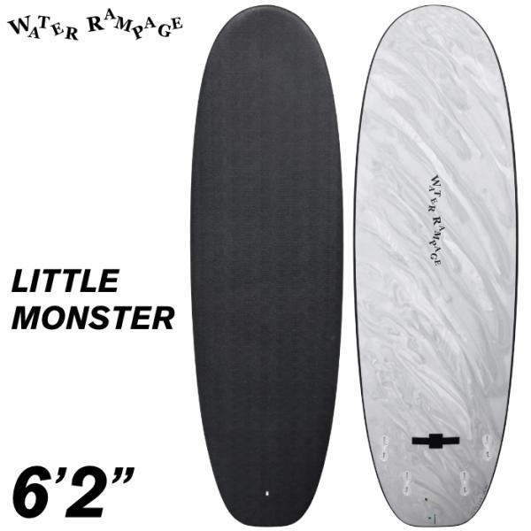 ウォーターランページ LITTLE MONSTER 6.2 ハードボトム ソフトボード サーフィン ウォーターランページ WATER RAMPAGE