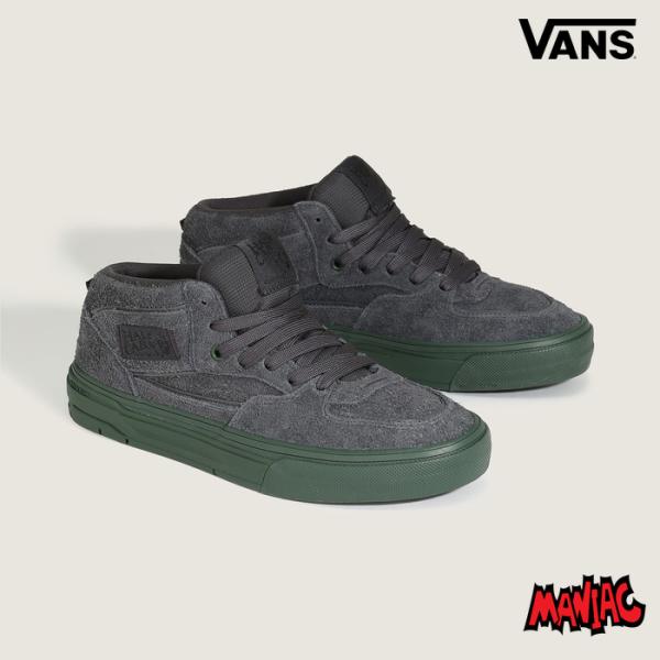 冬割 VANS バンズ ヴァンズ スニーカー スケート ハーフキャブ (VN000D9ZGR6) SKATE HALF CAB Wafflecup CHARCOAL GRAY スケート メンズ レディース