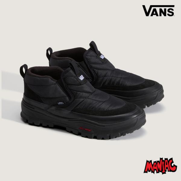 VANS バンズ ヴァンズ スニーカー ミッドスリップ パフ (VN0010W1BKA) MID-SLIP PUFF BLACK/BLACK MTE 防寒 メンズ レディース スリッポン ウインターシューズ