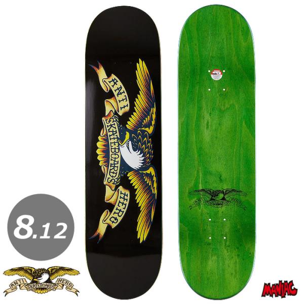 ANTIHERO（アンタイヒーロー） スケボー デッキ 単品 スケートボード