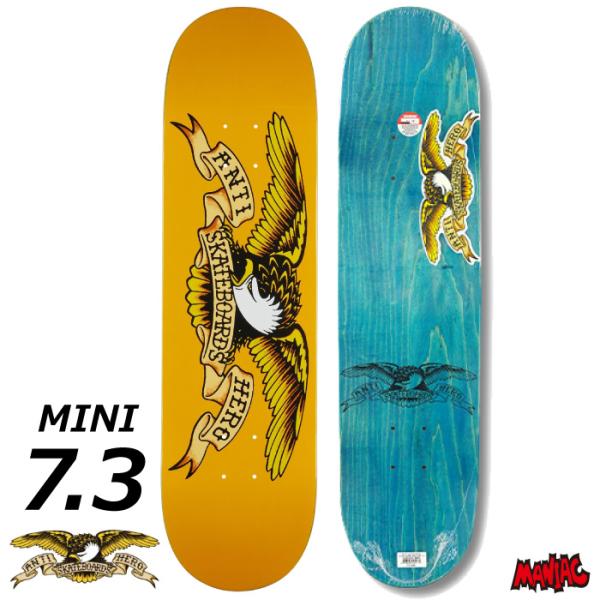 【7.3インチ ミニ】アンチヒーロー スケートボードデッキ ANTI HERO ANTIHERO（アンタイヒーロー） スケボー デッキ 単品 スケートボード